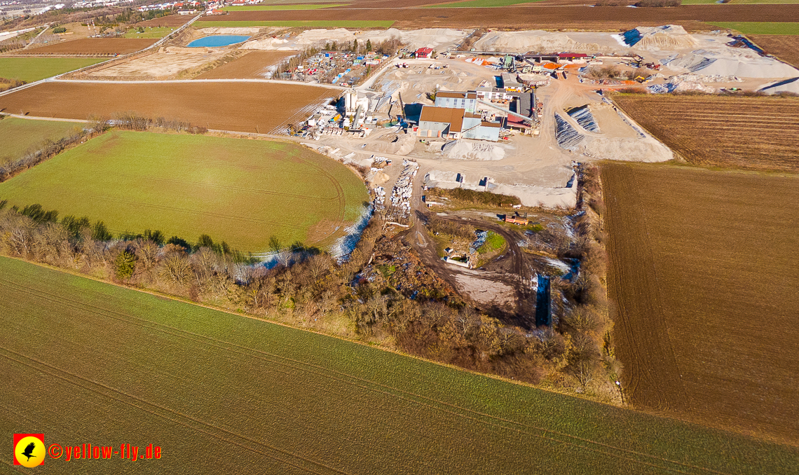 07.02.2023 - Luftbilder von dem Quetschwerk in Gronsdorf bei Haar